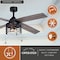 Vaxcel Rowan Black Industrial 52-in. Ceiling Fan with LED Cage Light Kit F0123 - alternate 2